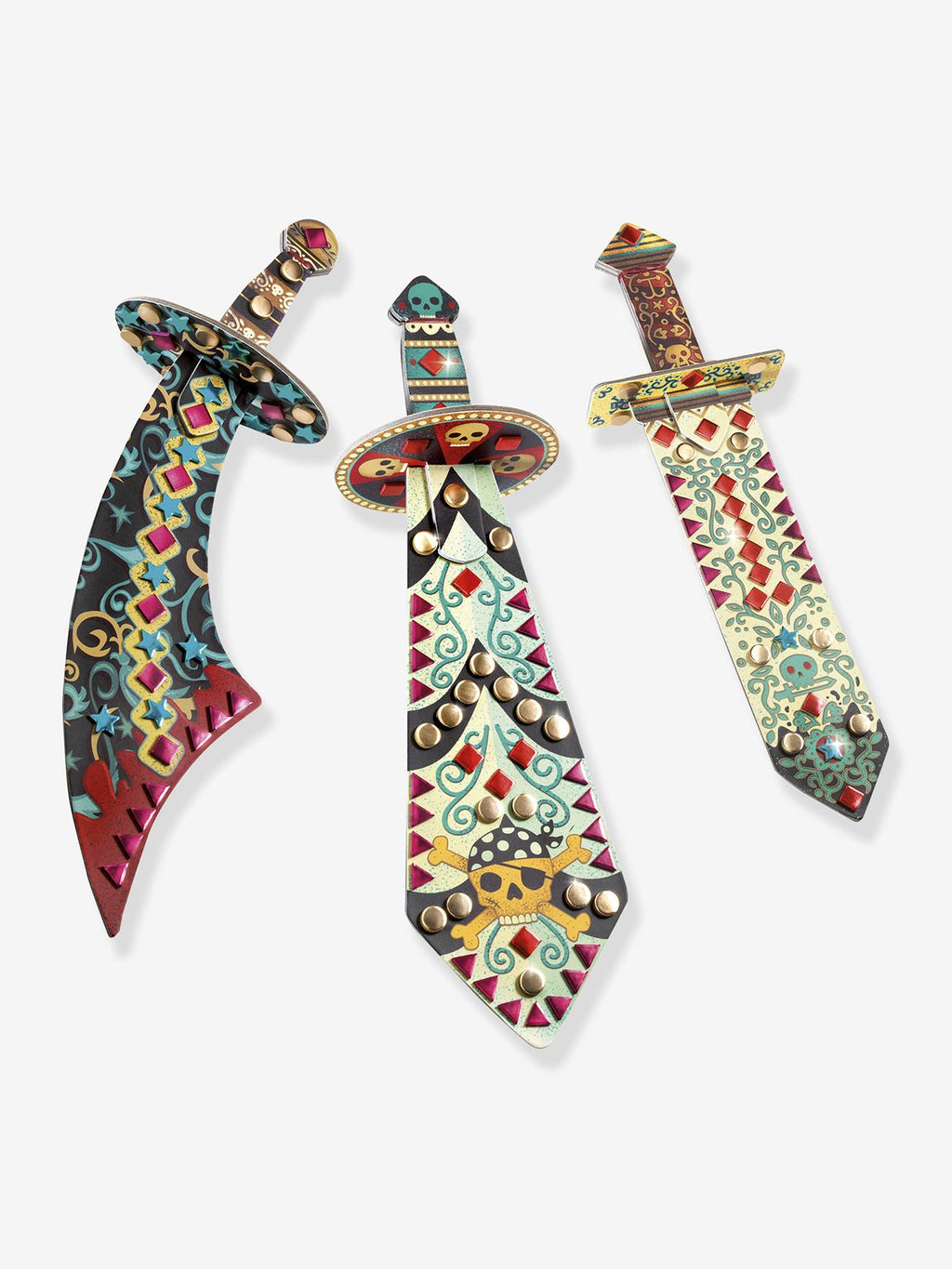 Kit créatif comme un pirate-3 sabres multicolore