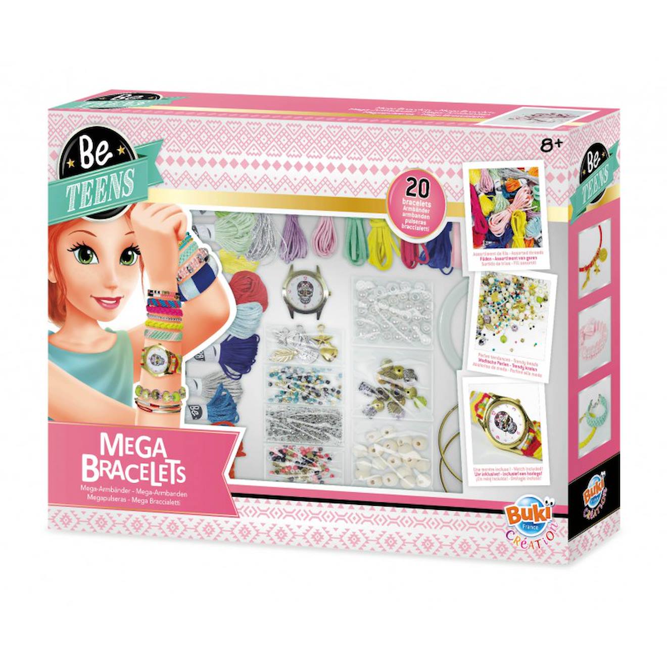 Kit créatif - méga bracelets rose