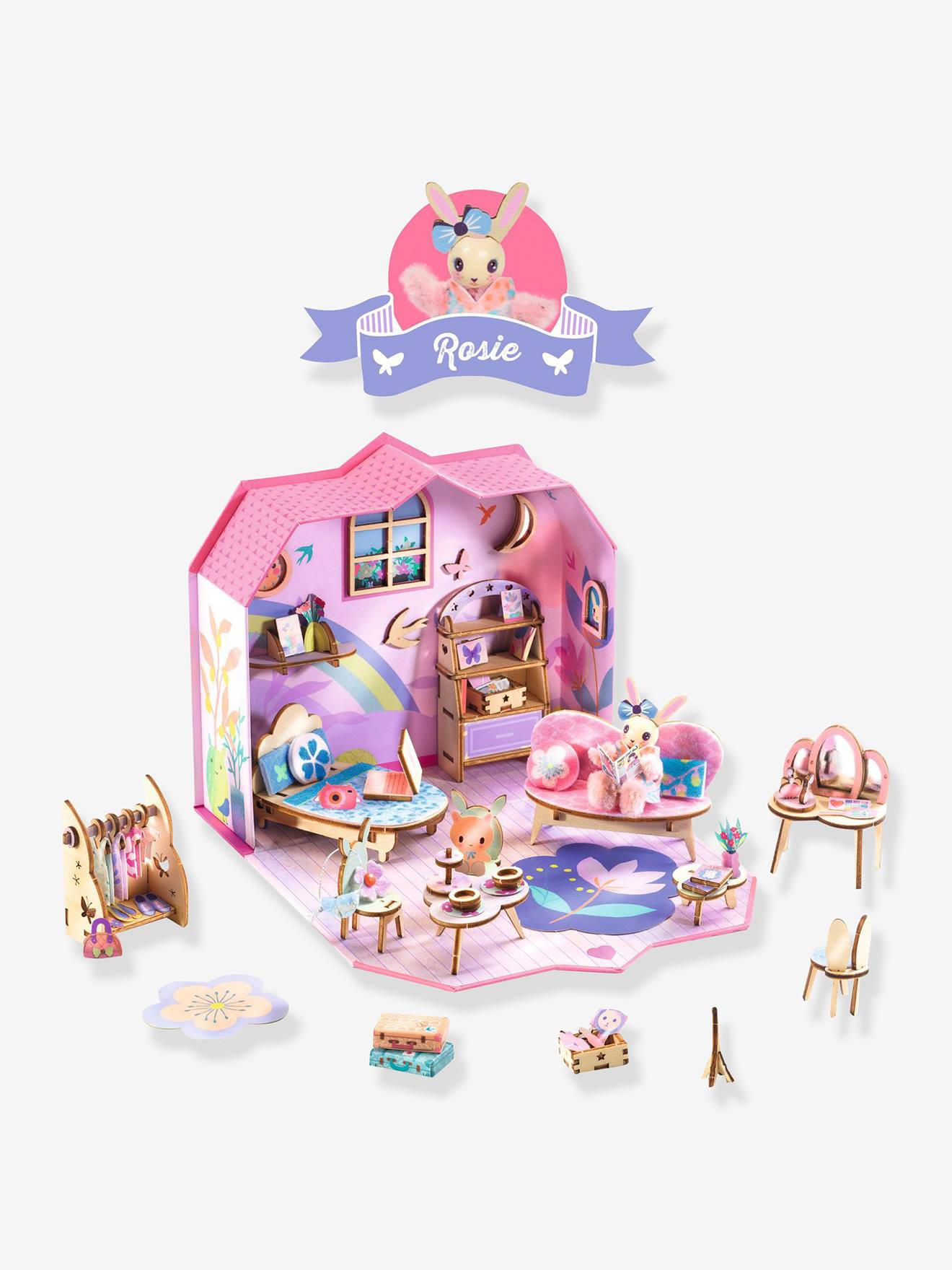 Kit créatif mi house rose