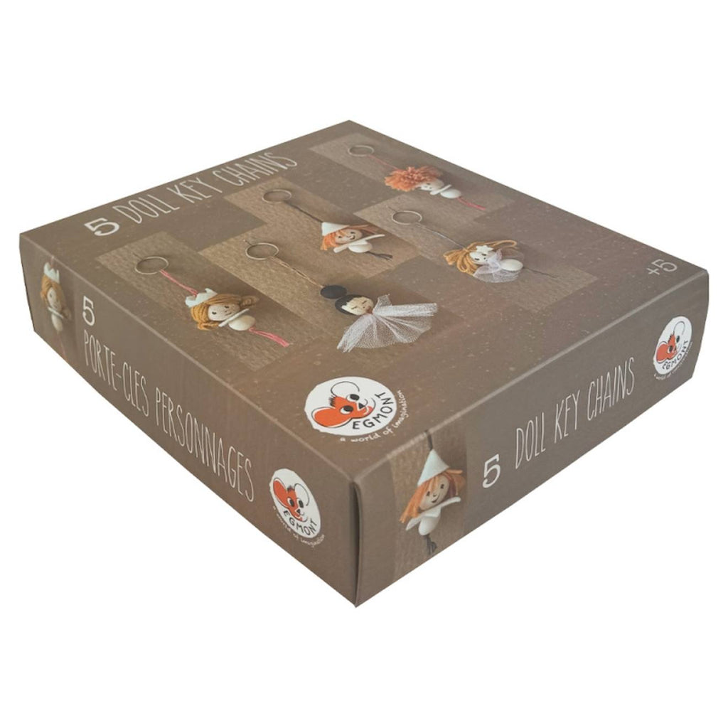 Kit créatif - porte-clés poupées marron