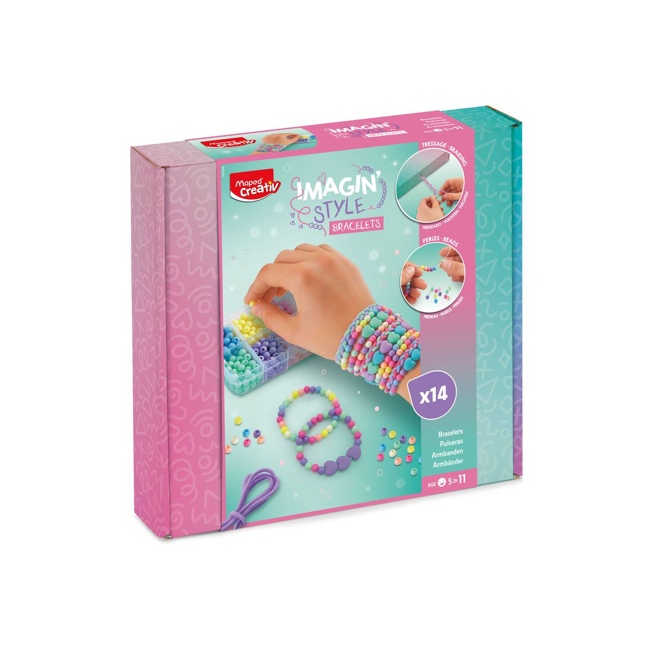 Kit création de bijoux bubble multicolore