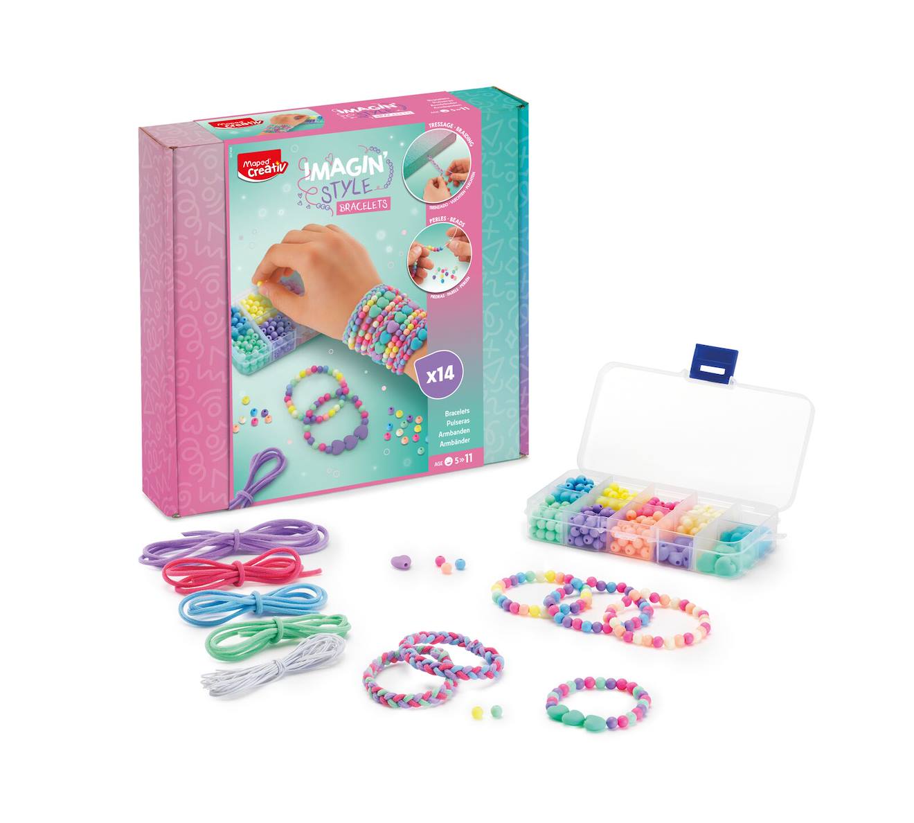 Kit création de bijoux bubble multicolore