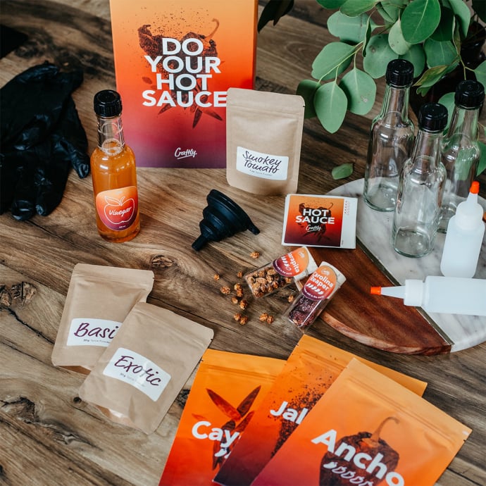 Kit cuisine Faire sa propre sauce piquante - Craftly