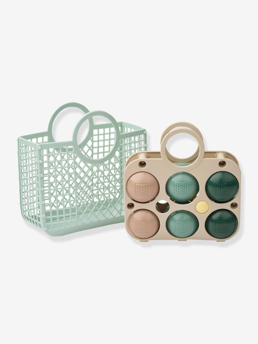 Kit de pétanque + panier emmett vert