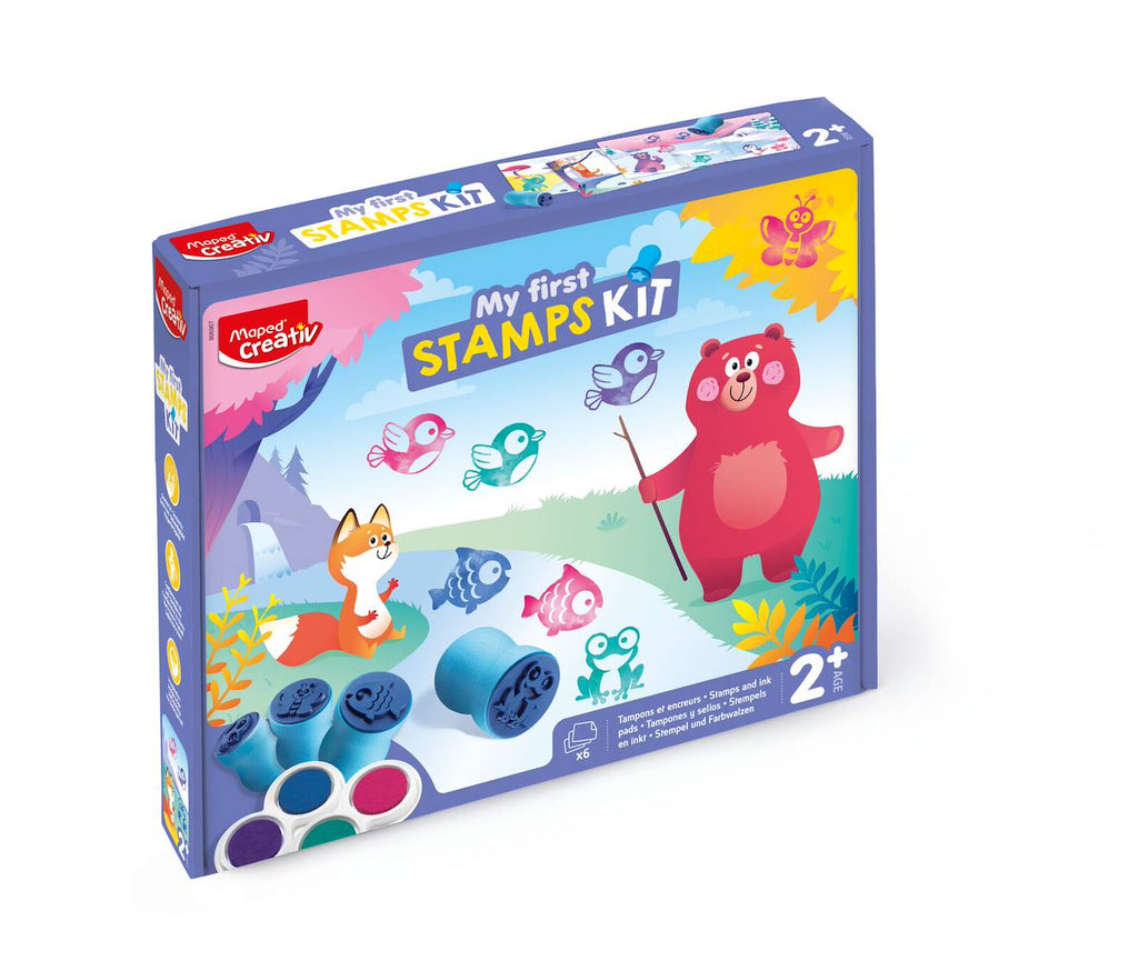 Kit de tampons encrés multicolore