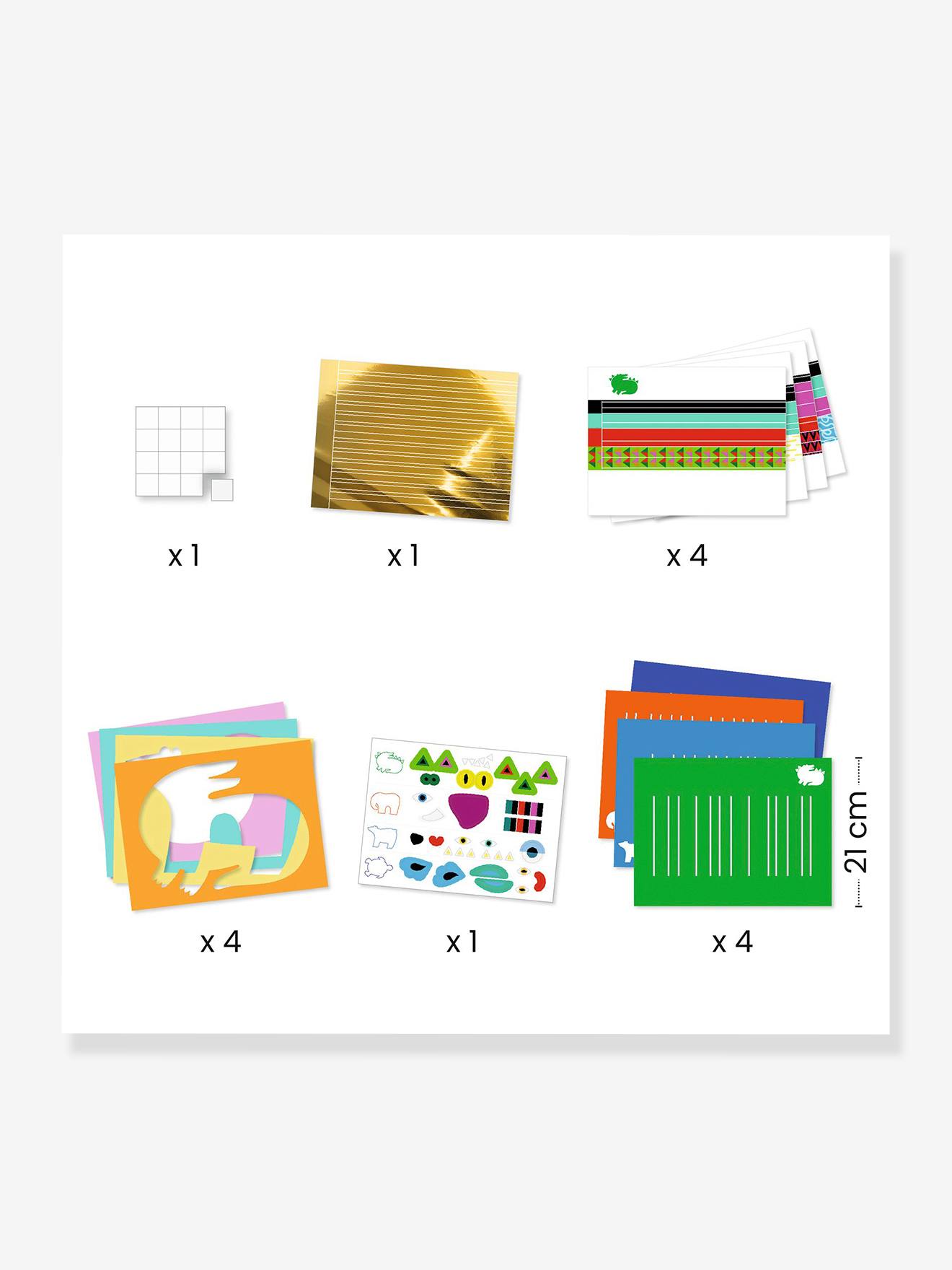 Kit de tissage en papier - multicolore