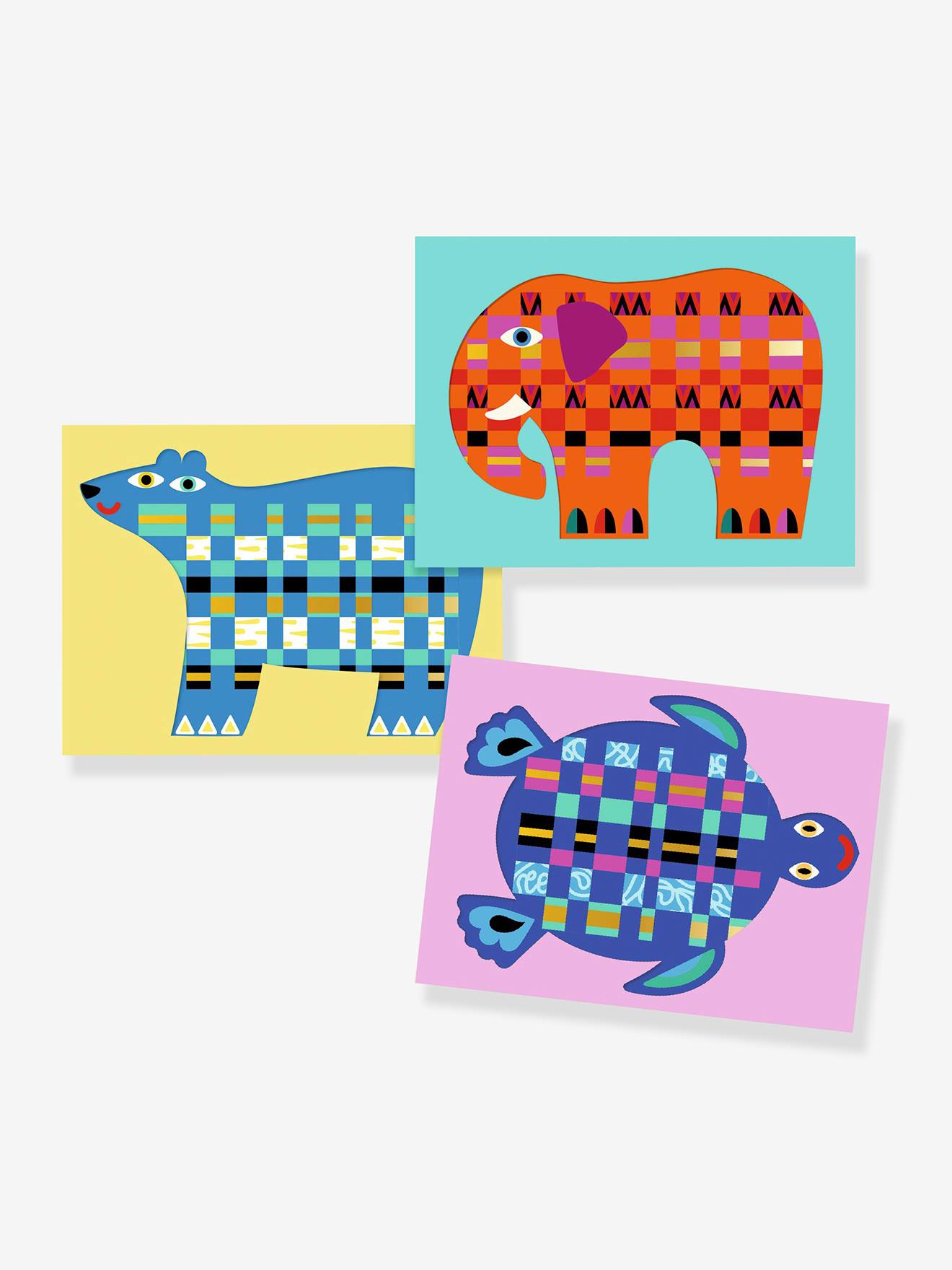 Kit de tissage en papier - multicolore