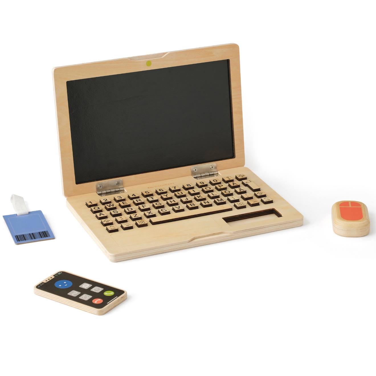 Kit de travail au bureau kid's hub beige, bleu, rouge