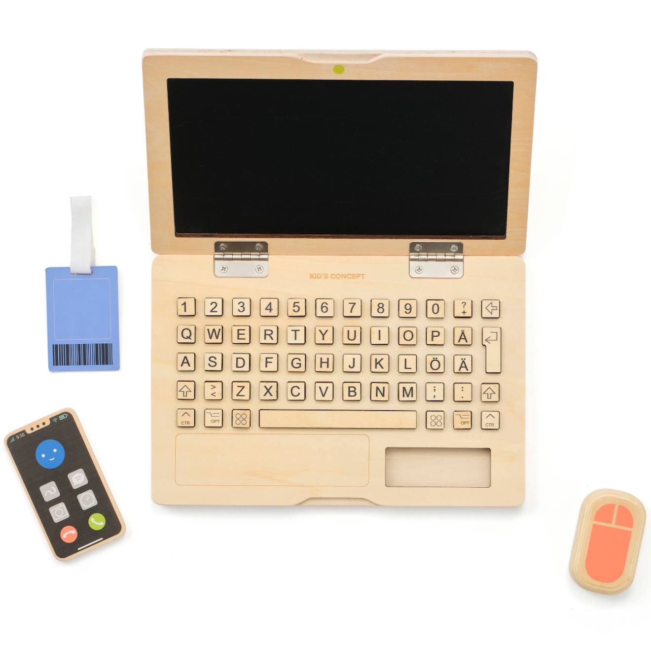 Kit de travail au bureau kid's hub beige, bleu, rouge