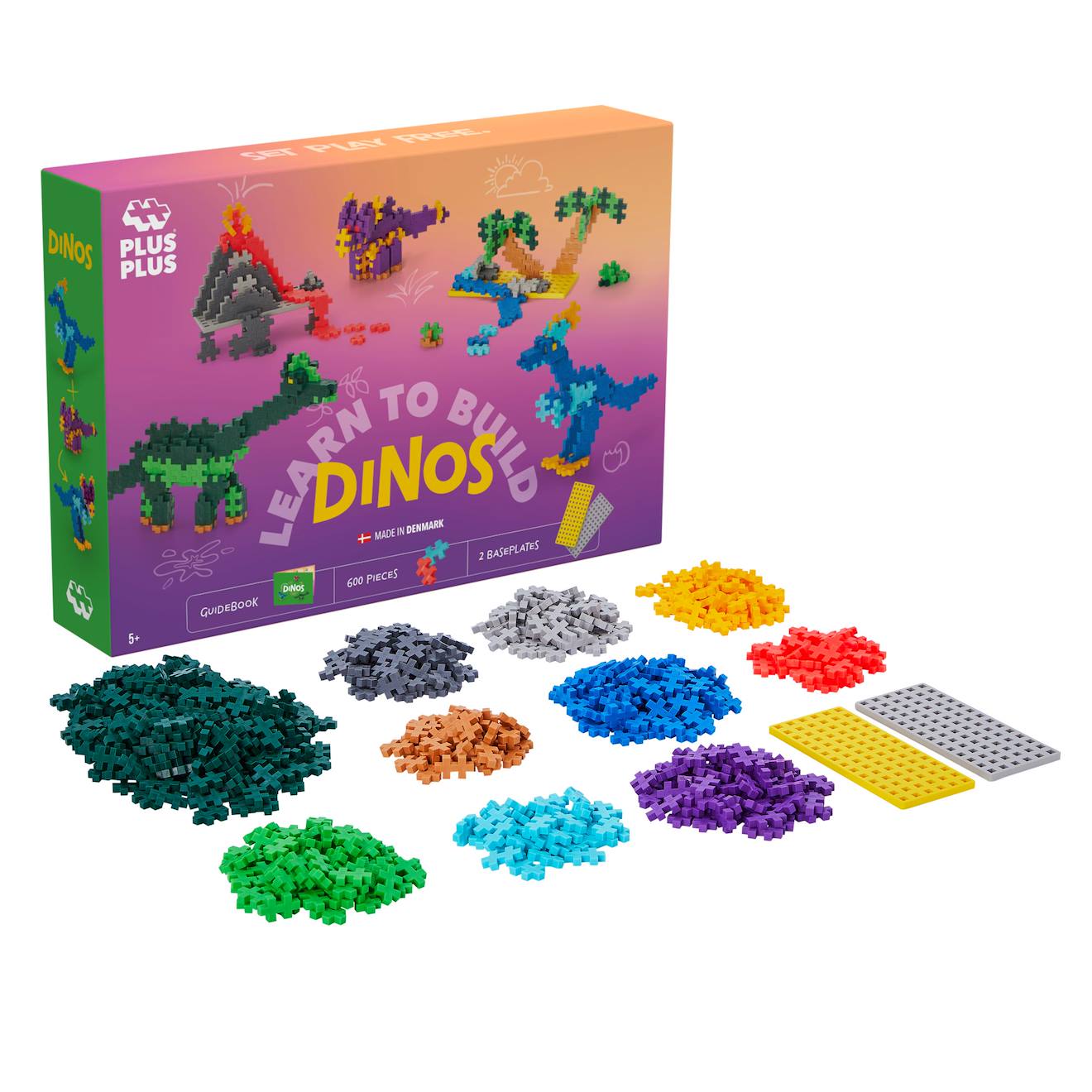 Kit découverte dinosaures 600 pièces multicolore