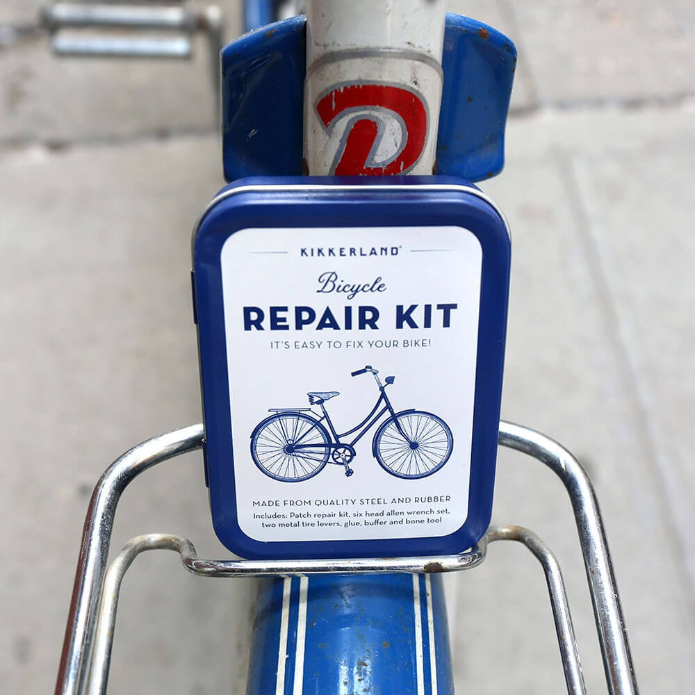 Kit Vintage de Réparation pour Vélo - Cycliste Kikkerland