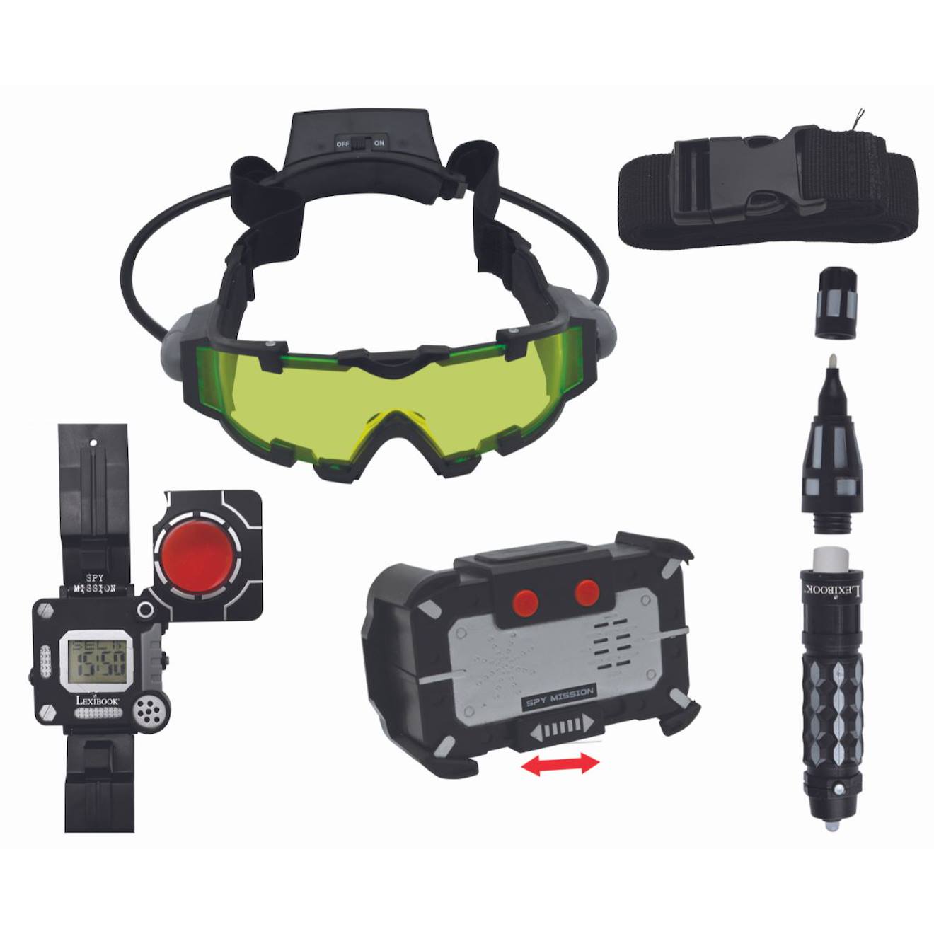 Kit d'espionnage complet spy mission noir