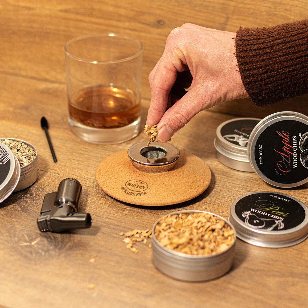 Kit Fumoir à Cocktail Whisky à Personnaliser - Coffret Whisky Personnalisé