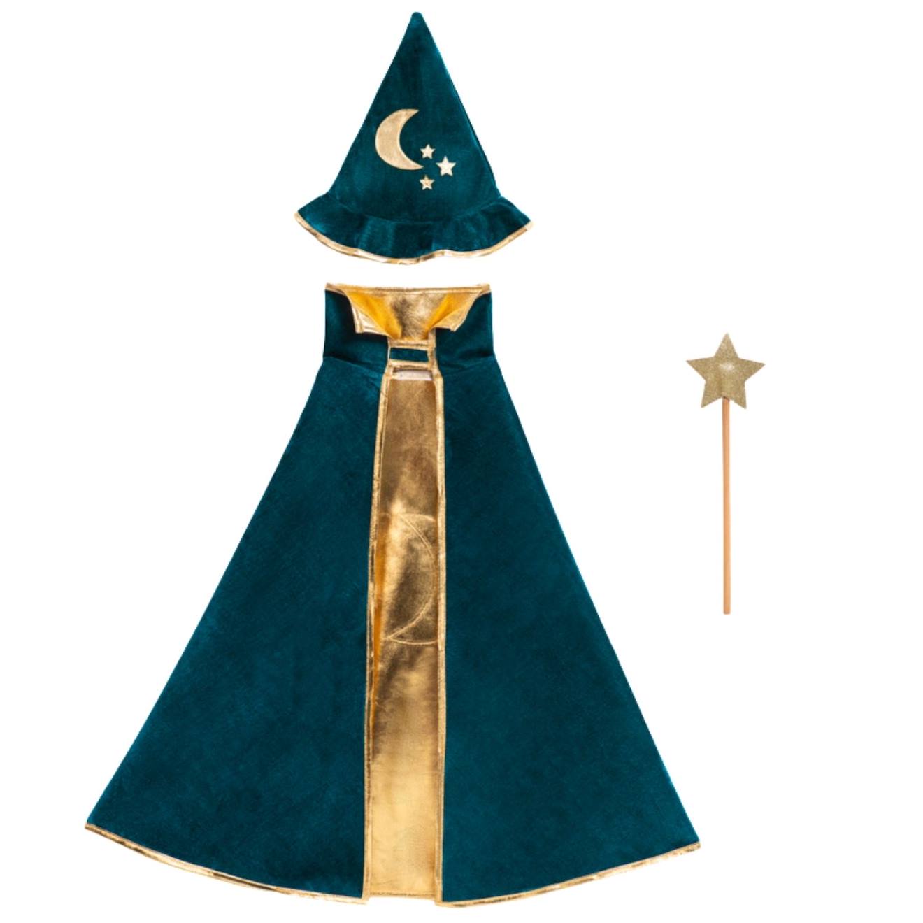 Kit magicien bleu canard (3-10 ans) vert, doré