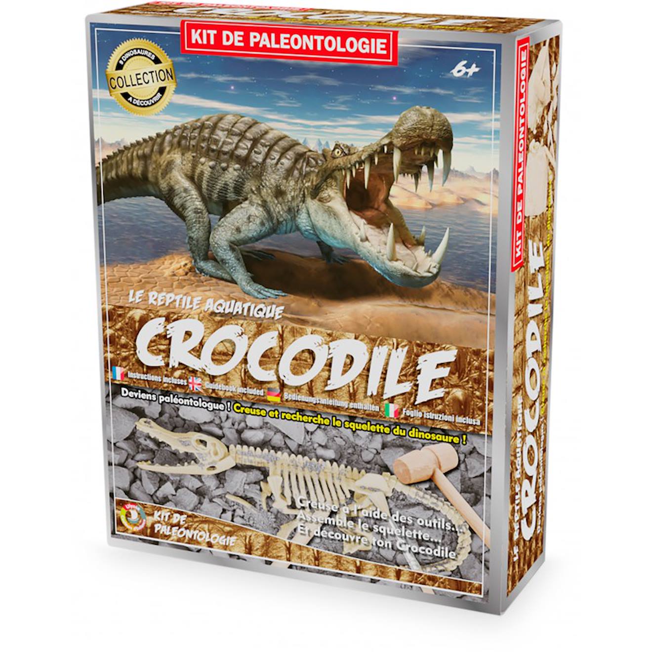 Kit paleo - crocodile gris