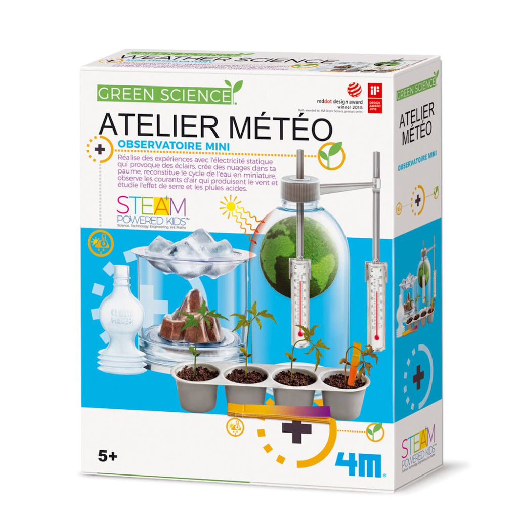 Kit scientifique météo – expérimente éclairs, nuages et vents multicolor