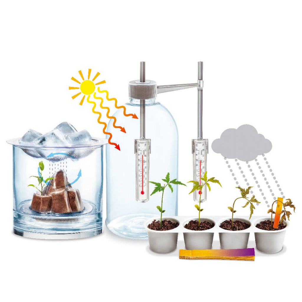 Kit scientifique météo – expérimente éclairs, nuages et vents multicolor