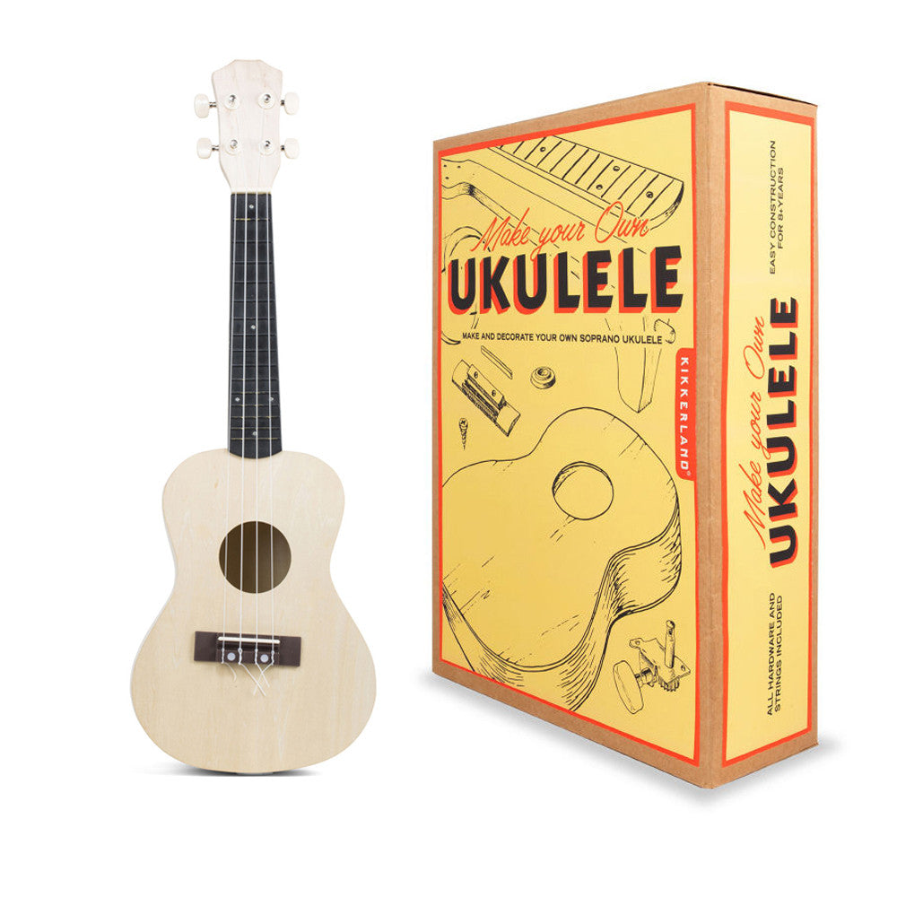 Kit Ukulélé à Monter Soi-Même - Musique Kikkerland