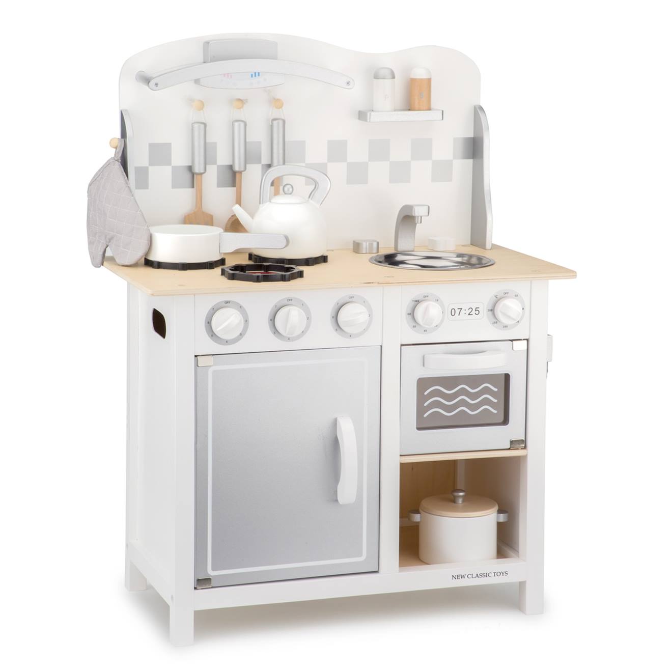 Kitchenette bon appétit blanche argent blanc