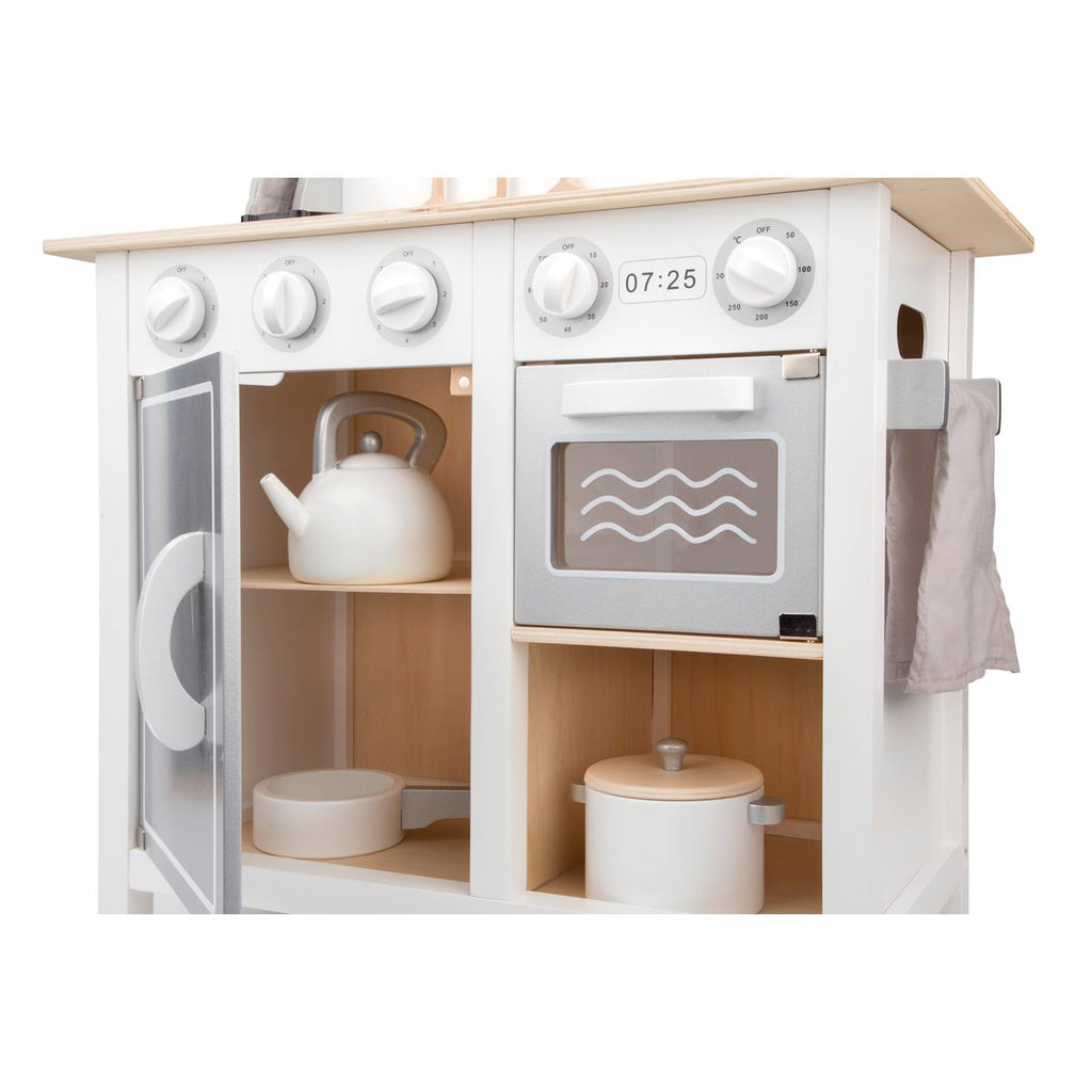 Kitchenette bon appétit blanche argent blanc