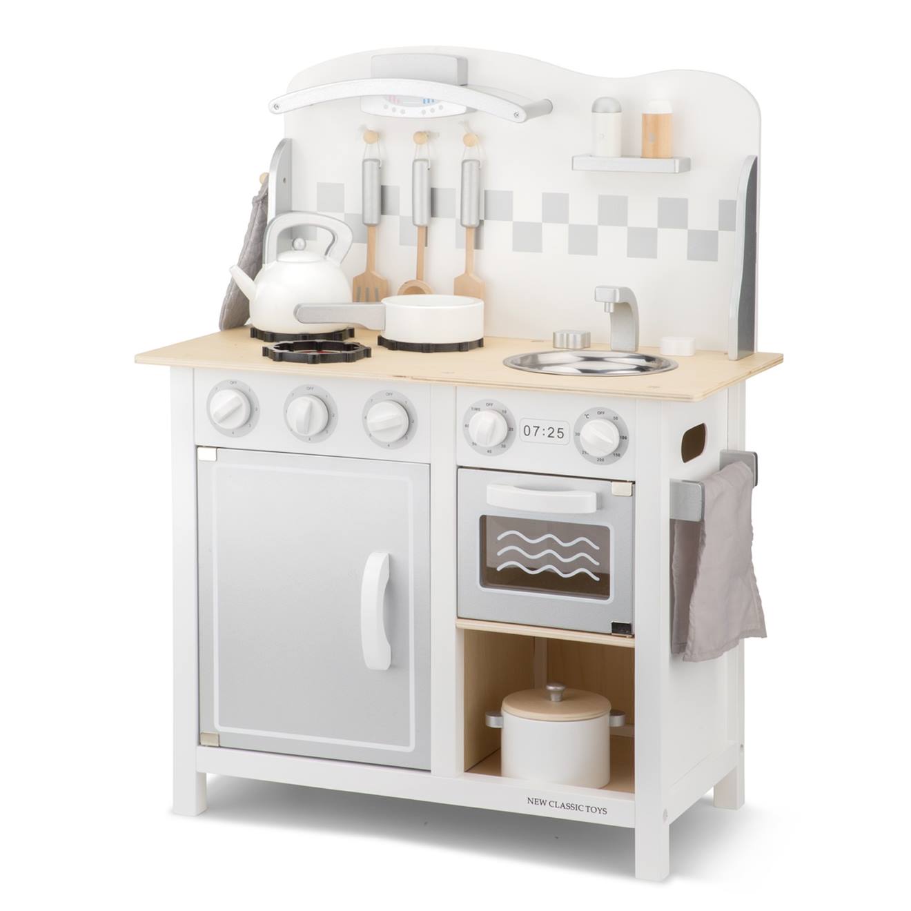 Kitchenette bon appétit blanche argent blanc