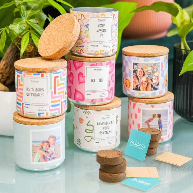 Kit à planter personnalisé - Le cadeau nature qui pousse… et fait fondre