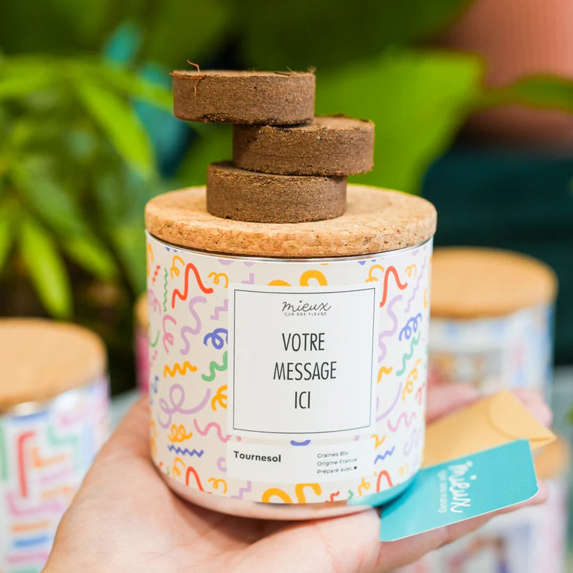 Kit à planter personnalisé - Le cadeau nature qui pousse… et fait fondre