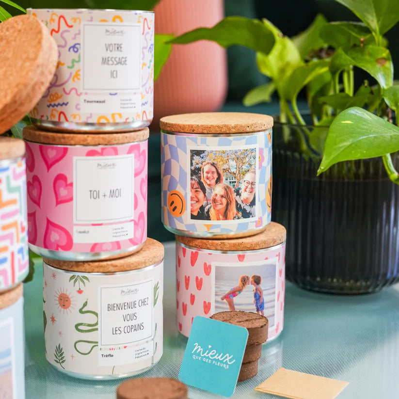 Kit à planter personnalisé - Le cadeau nature qui pousse… et fait fondre