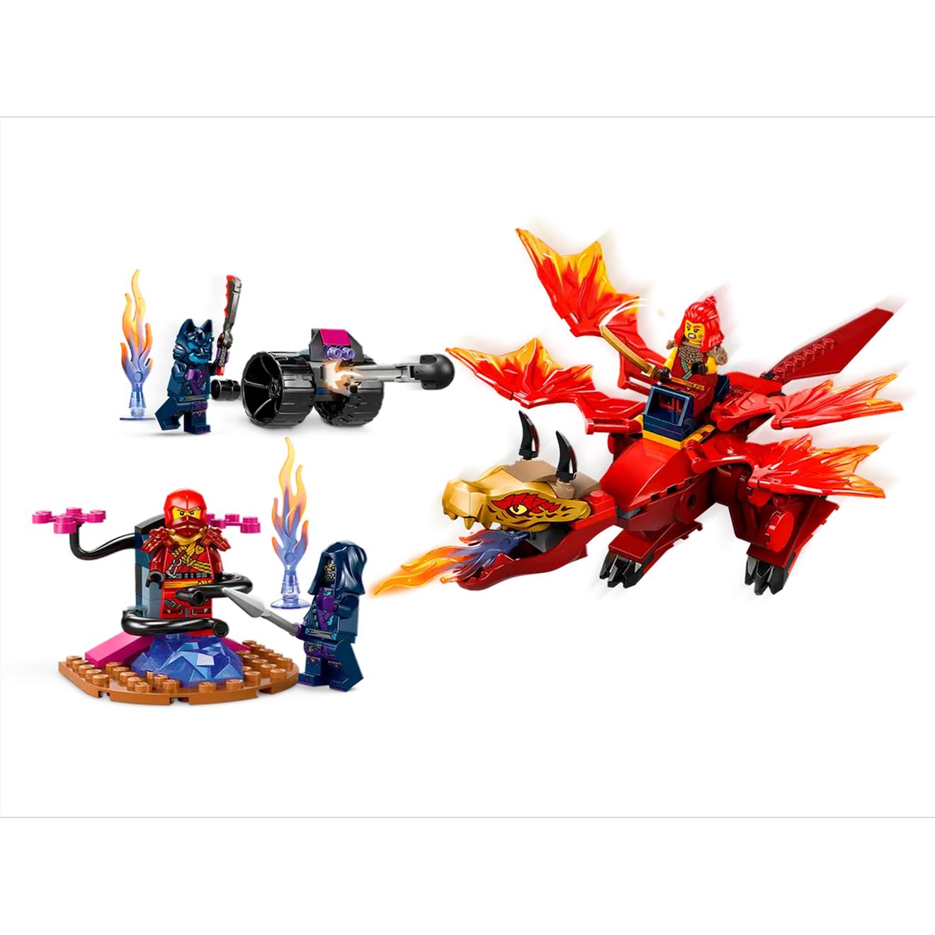 La bataille du dragon source de kai 71815 Ninjago multicolore