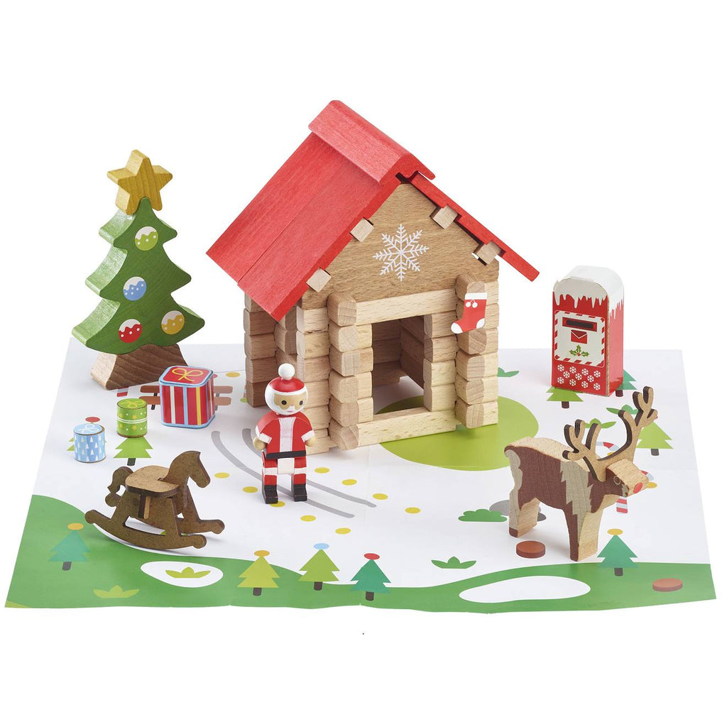 La cabane du père noël 60 pièces marron