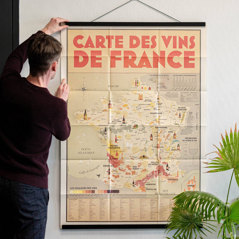 La Carte des Vins de France - Décoration Murale