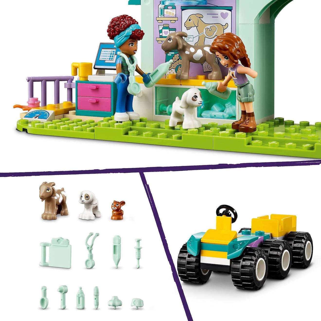 La clinique vétérinaire des animaux de la fermé 42632 multicolore