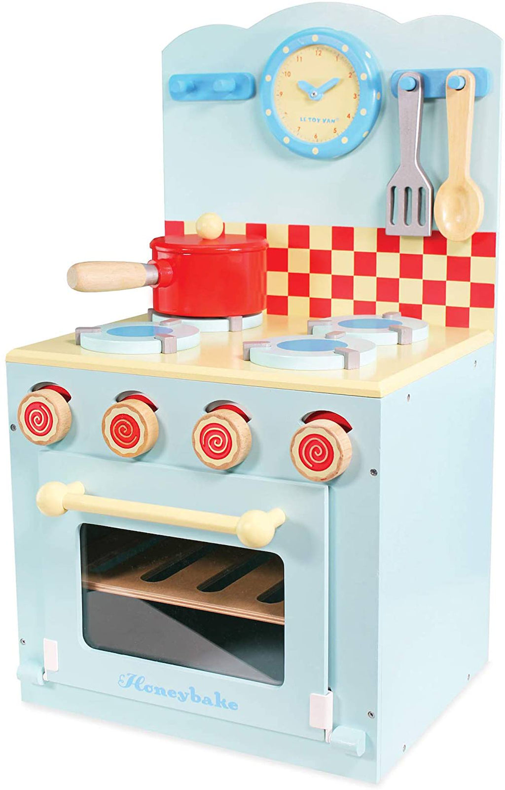 La cuisinière et four bleu