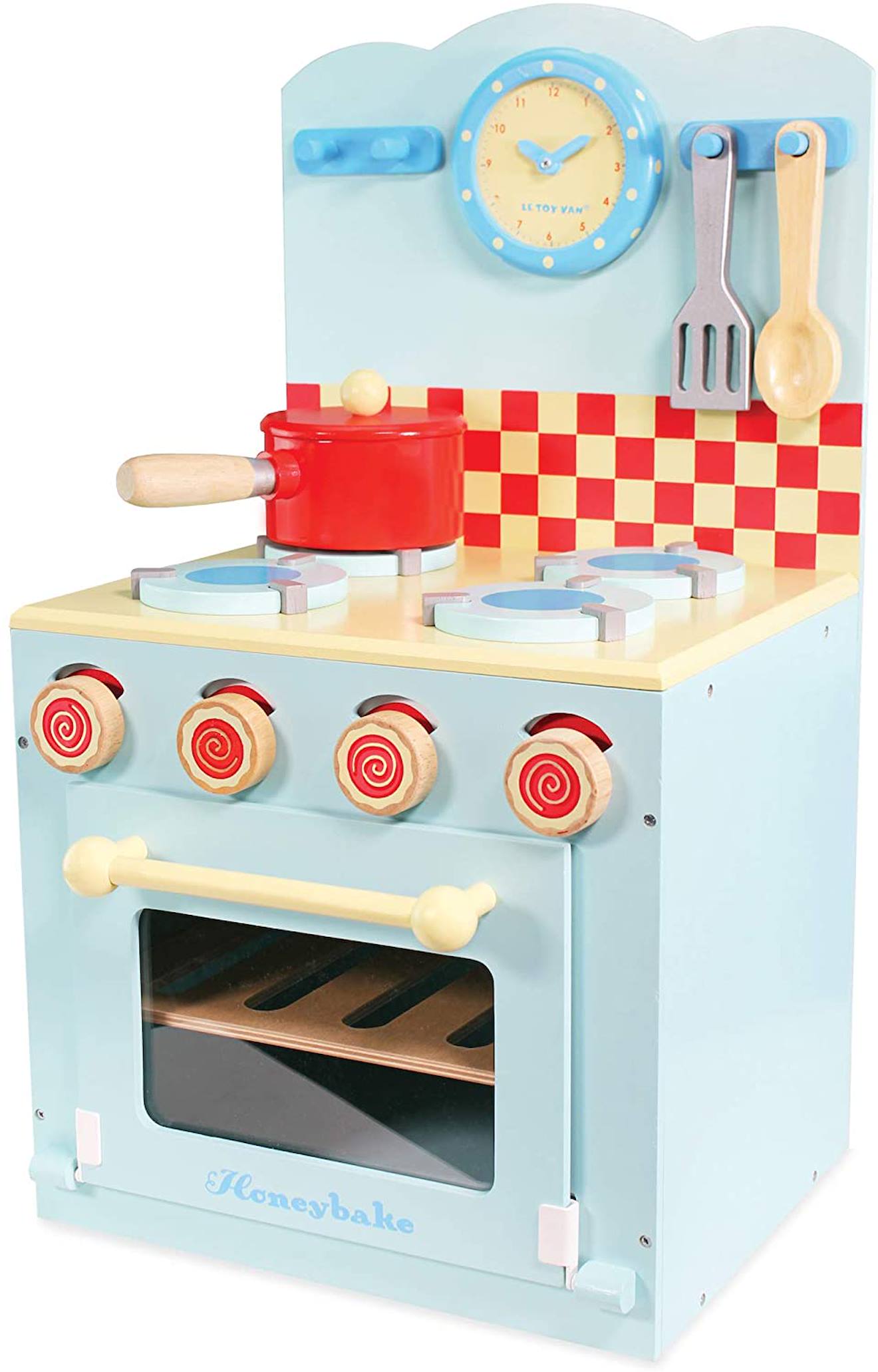 La cuisinière et four bleu