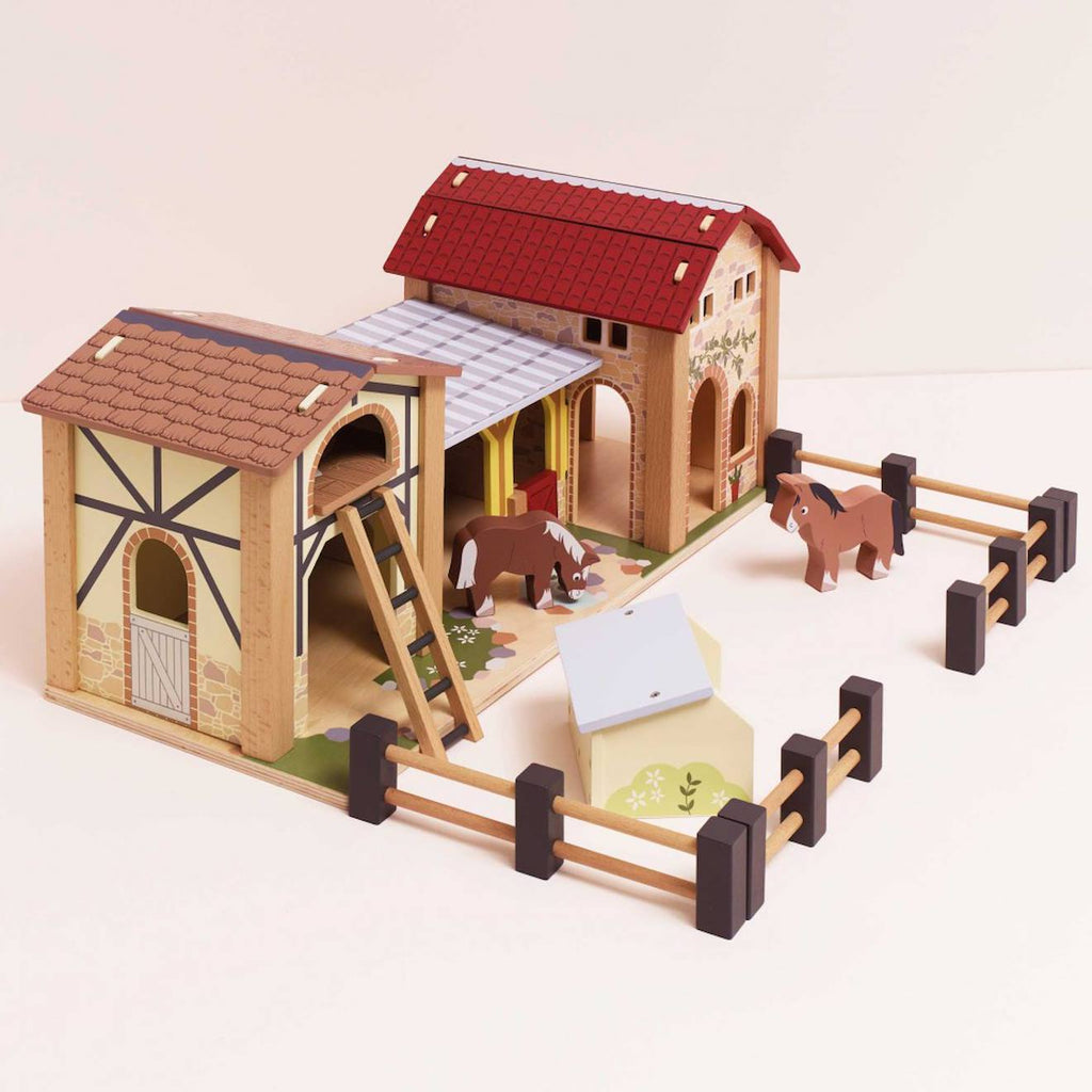 La ferme marron