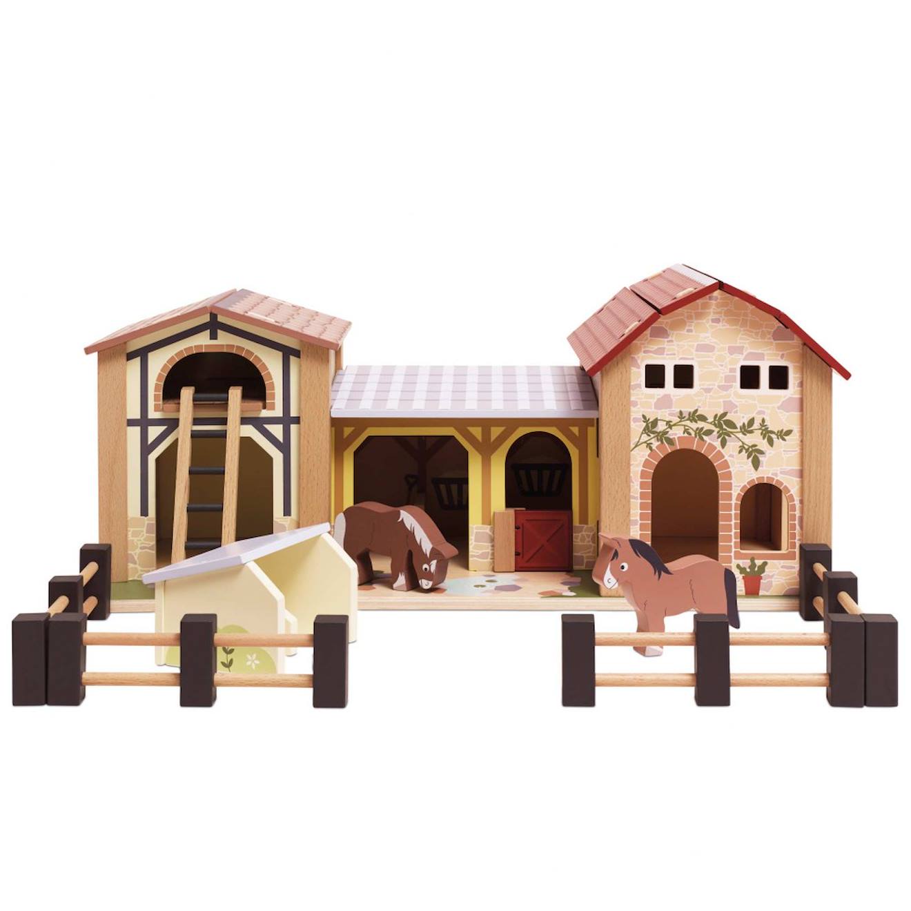 La ferme marron