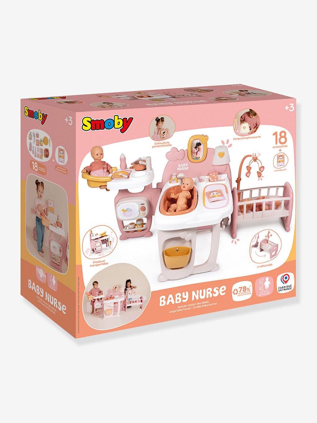 La grande maison des bébés rose