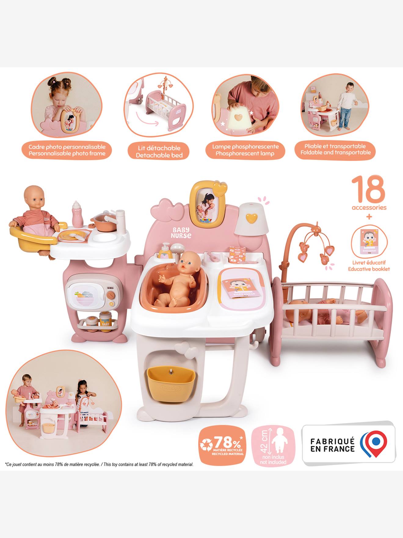 La grande maison des bébés rose