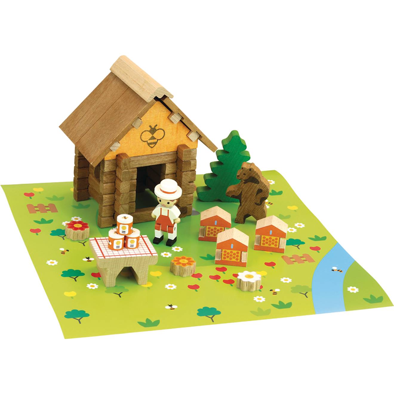 La maison du miel 50 pièces multicolore