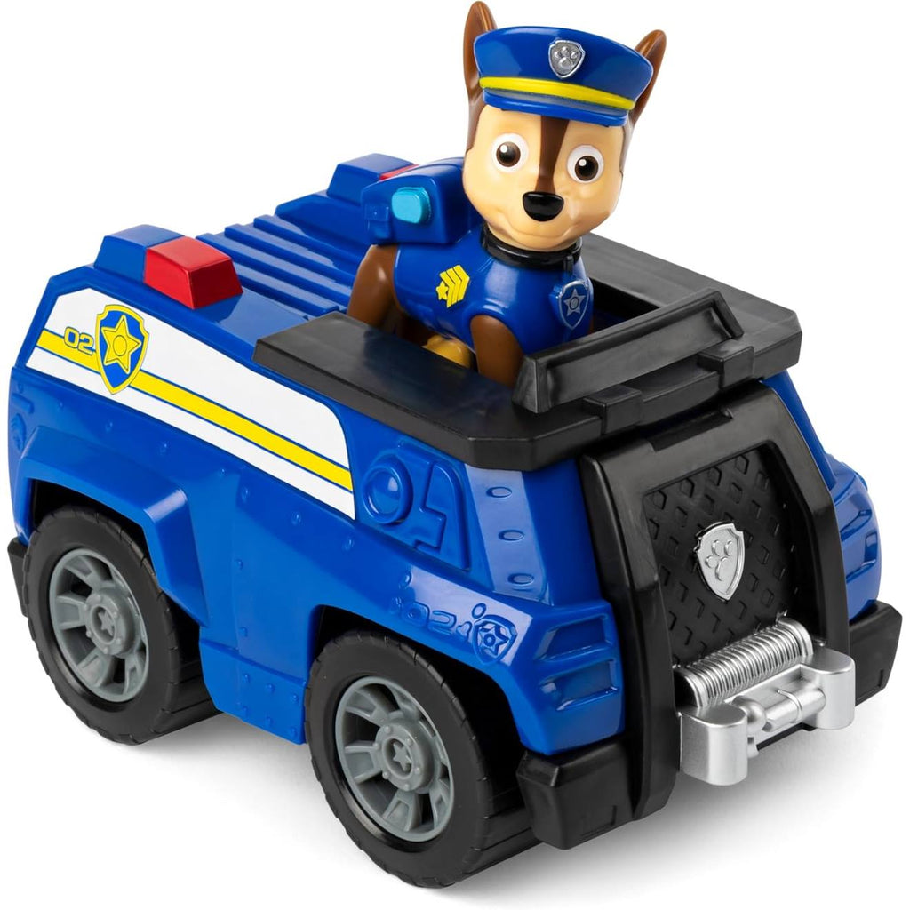 La pat patrouille véhicule de police avec la figurine de chase multicolore