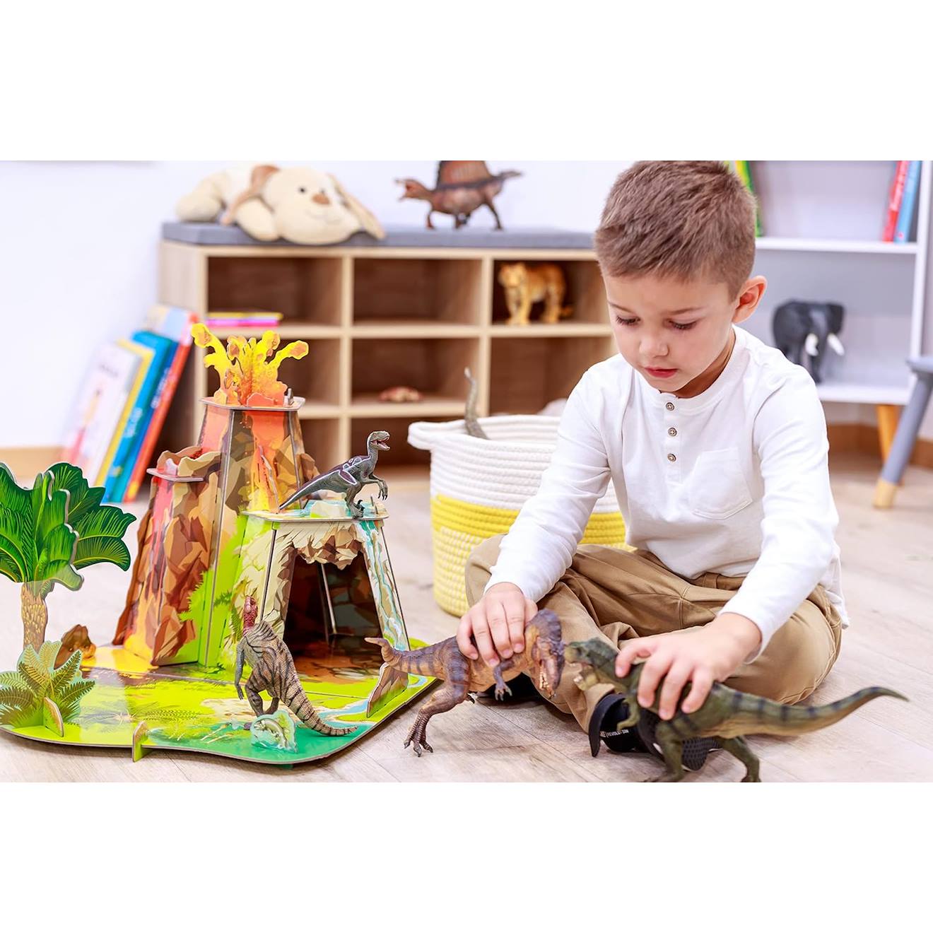 La terre des dinosaures pour figurine vert