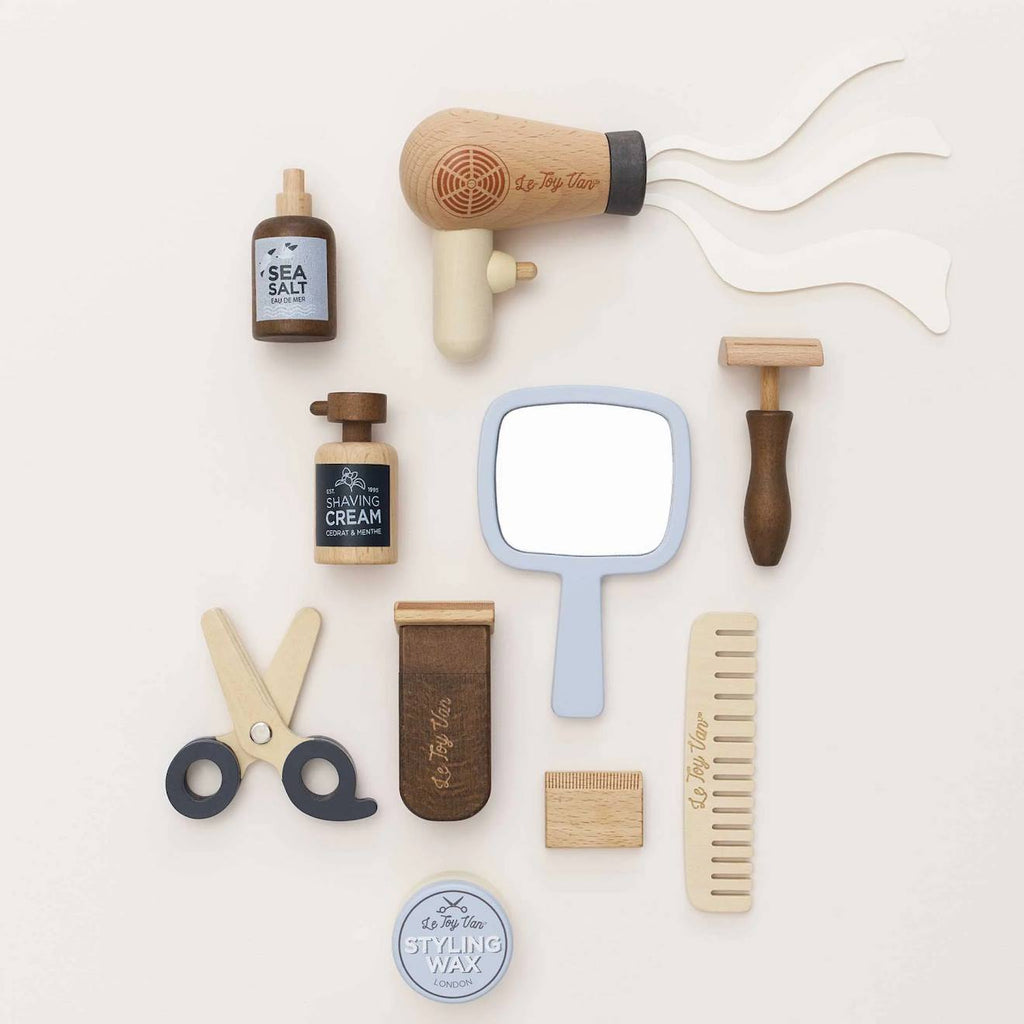 La trousse du barbier beige