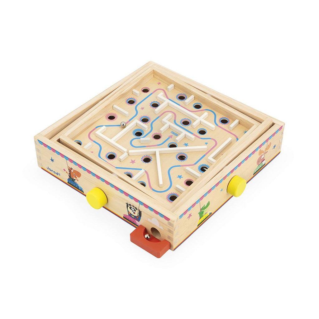 Labyrinthe à bille en bois FSC - applepop multicolore