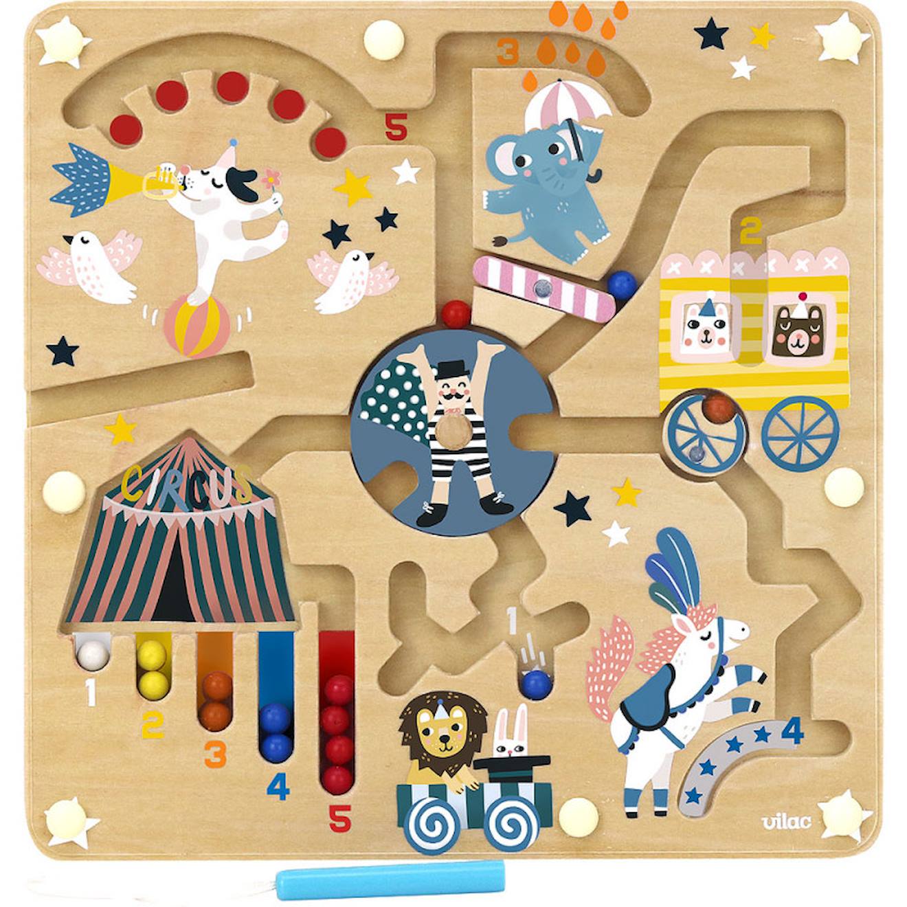 Labyrinthe magnétique circus m carlslund bleu