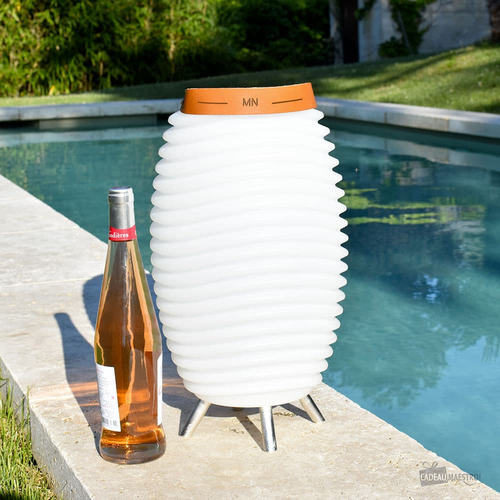 Lampadaire LED Seau à Glace Kooduu 35 Initiales à Personnaliser - Enceinte Personnalisée