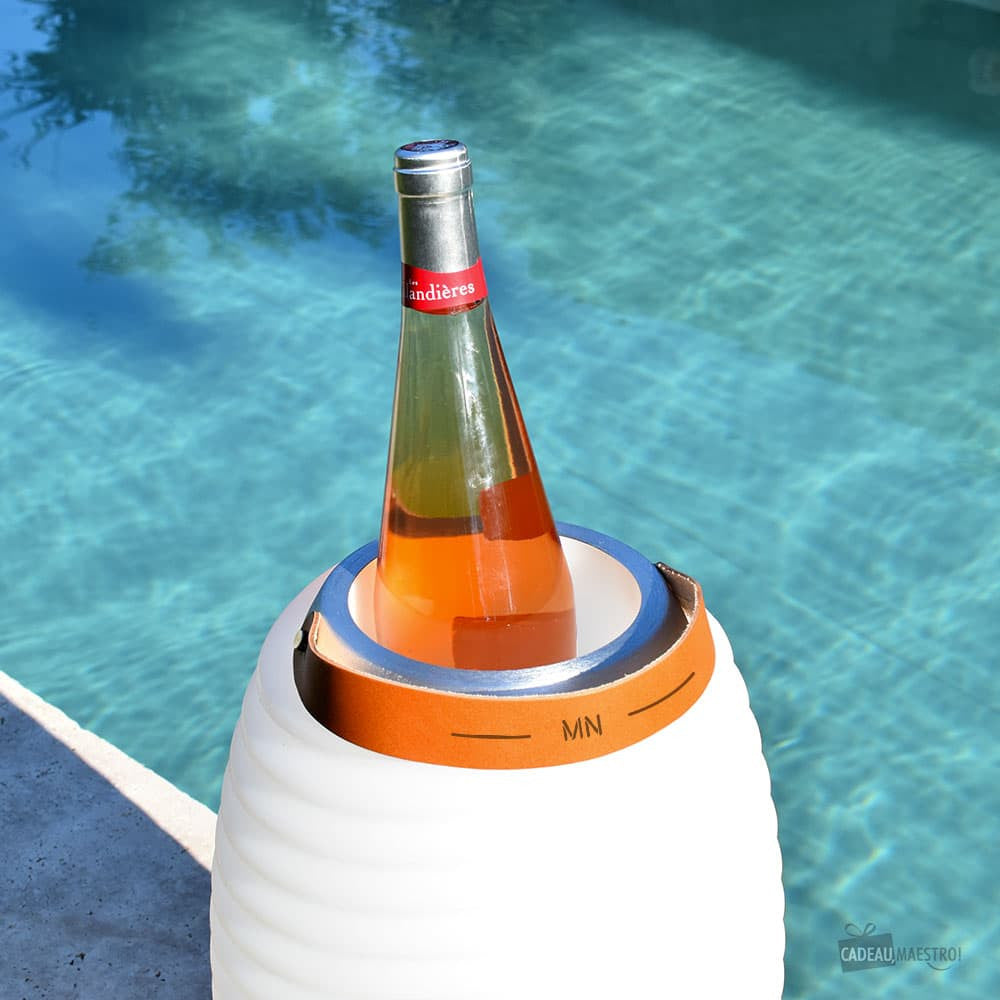 Lampadaire LED Seau à Glace Kooduu 35 Initiales à Personnaliser - Enceinte Personnalisée
