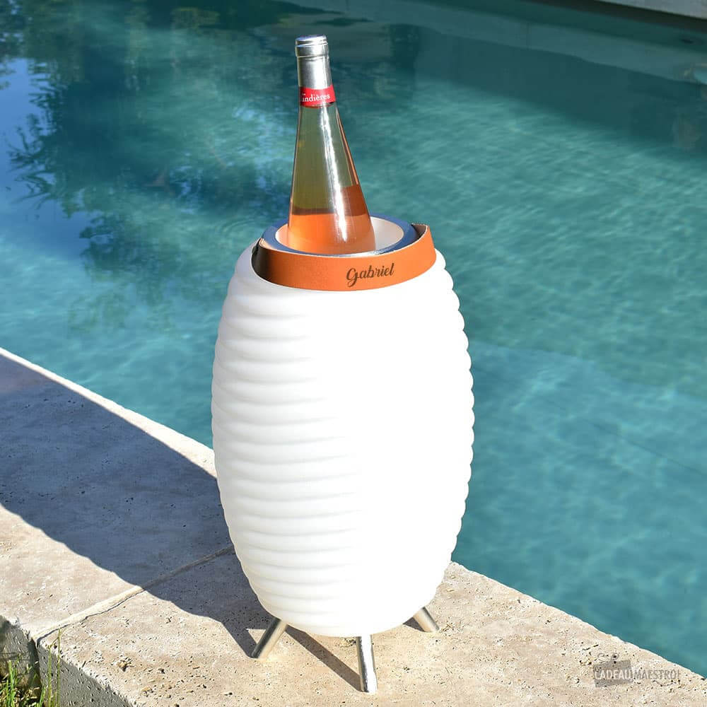 Lampadaire LED Seau à Glace Kooduu 35 à Personnaliser - Enceinte Personnalisée
