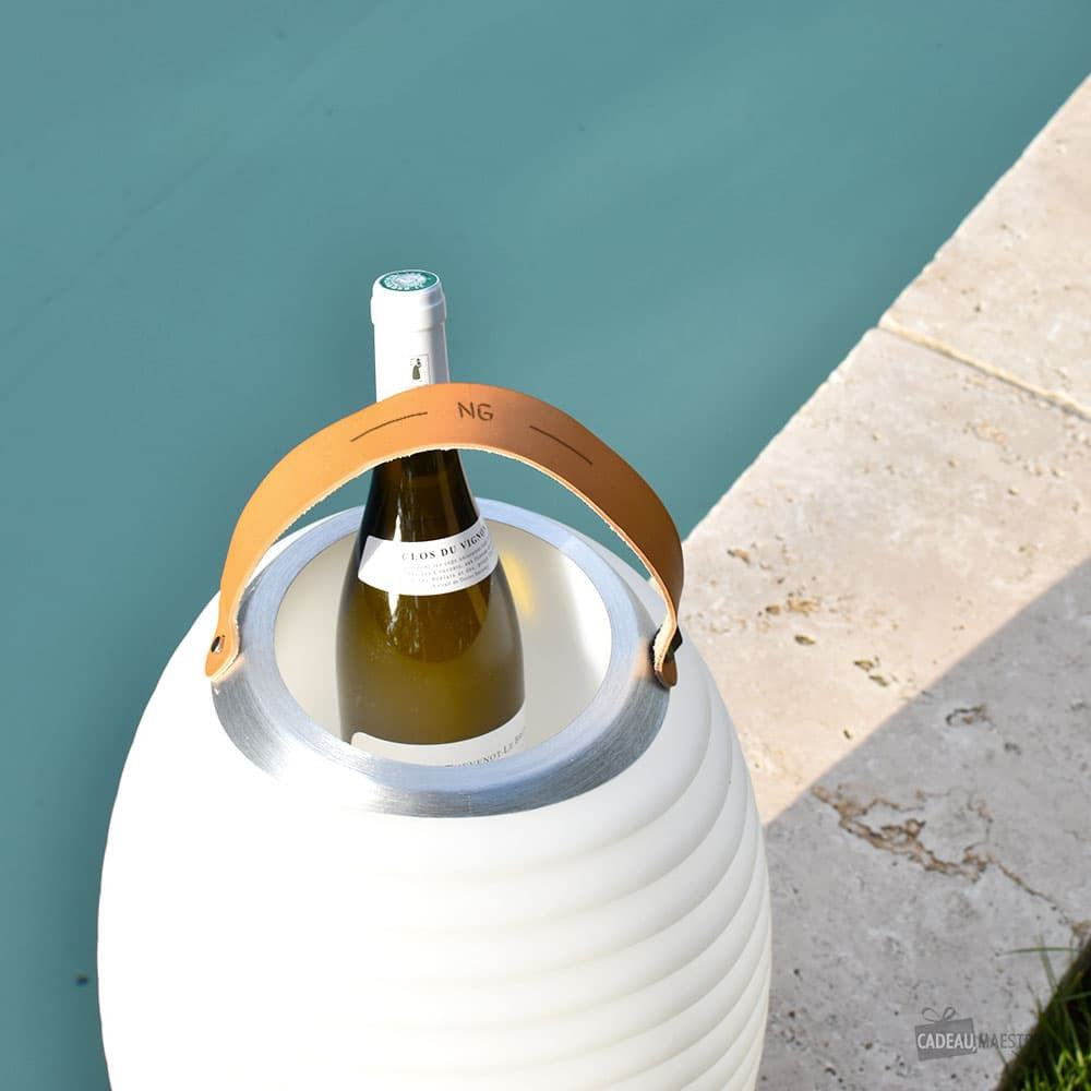 Lampadaire LED Seau à Glace Kooduu 50 Initiales à Personnaliser - Enceinte Personnalisée