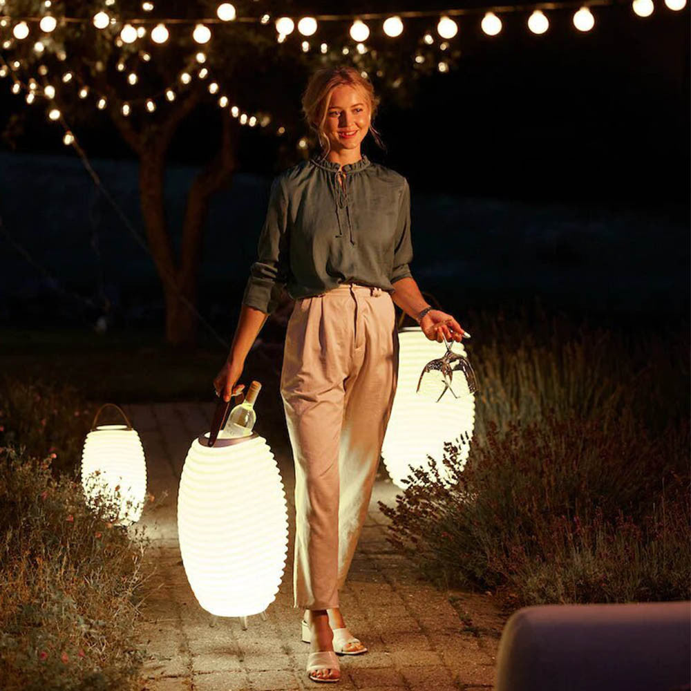Lampadaire LED Seau à Glace Kooduu 50 Initiales à Personnaliser - Enceinte Personnalisée