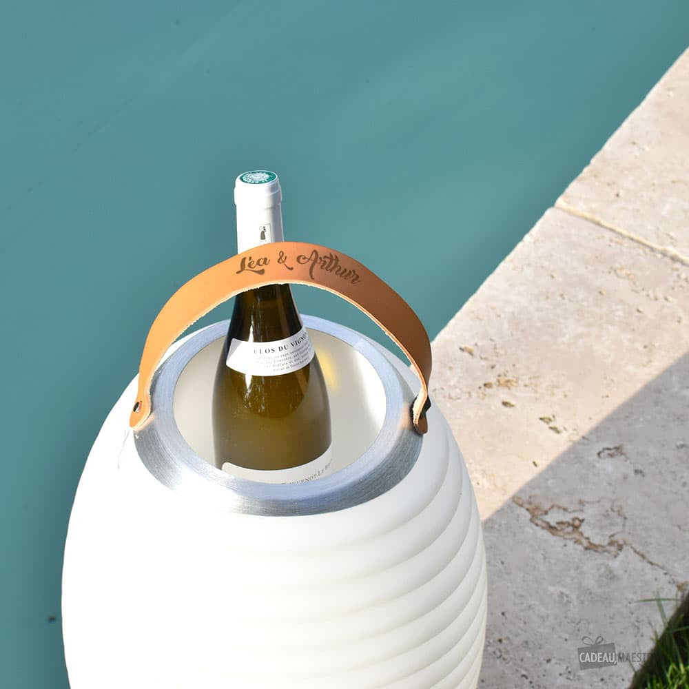 Lampadaire LED Seau à Glace Kooduu 50 Prénom à Personnaliser - Enceinte Personnalisée